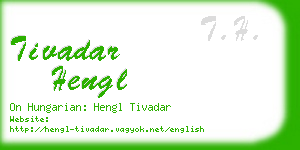 tivadar hengl business card